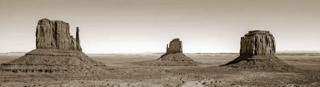 Monument Valley Panorama (sepia)