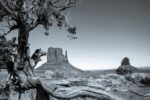 Monument Valley Panorama BW 1  Just Wall Decor Monument Valley Panorama BW