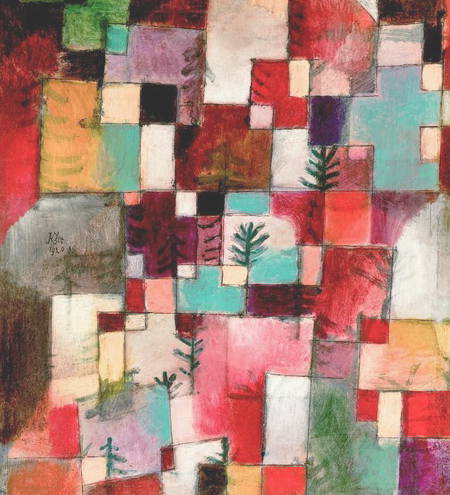 Red Green and Violet-Yellow Rhythms, 1920