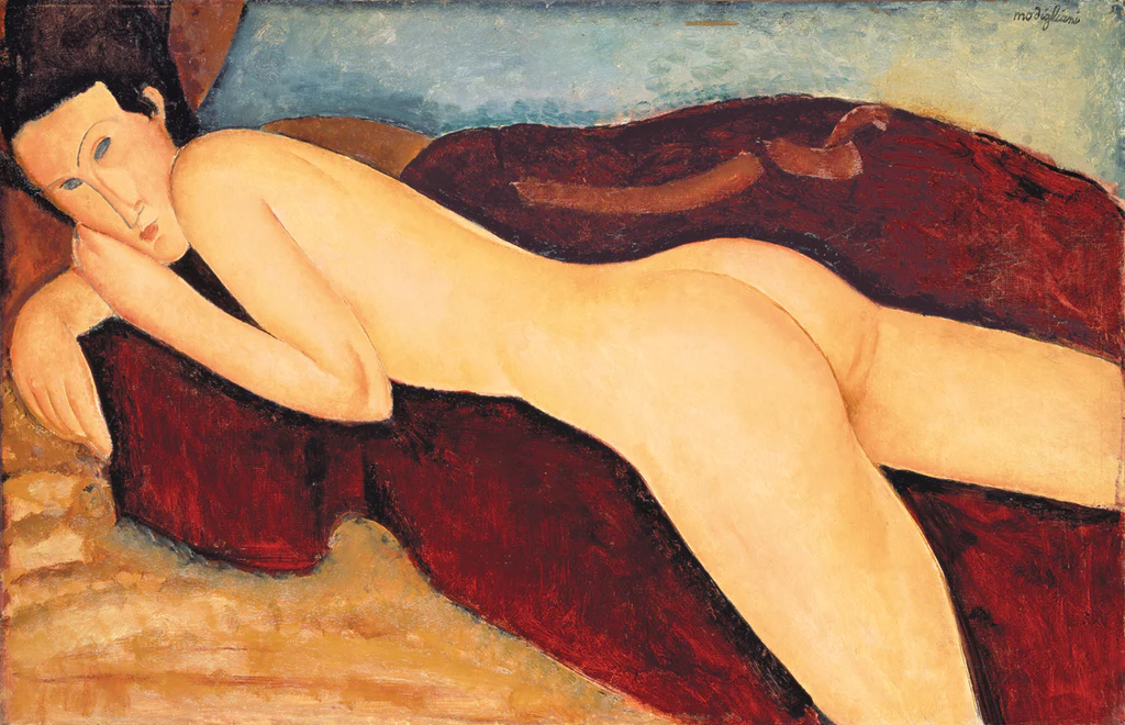 Reclining Nude from the Back, 1917