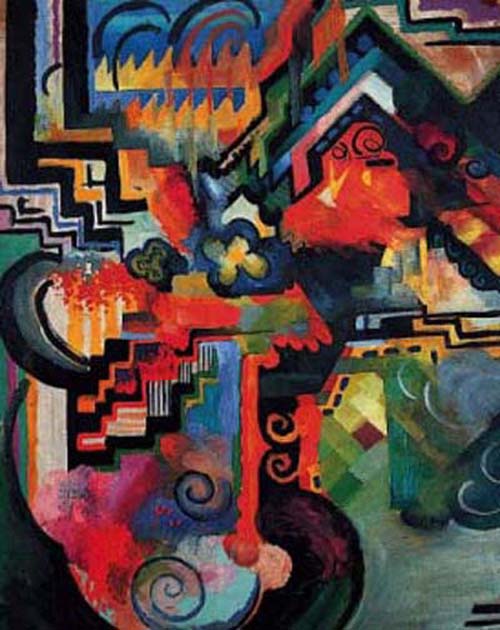 Colored composition (Hommage a? Sebastin Johann Bach)