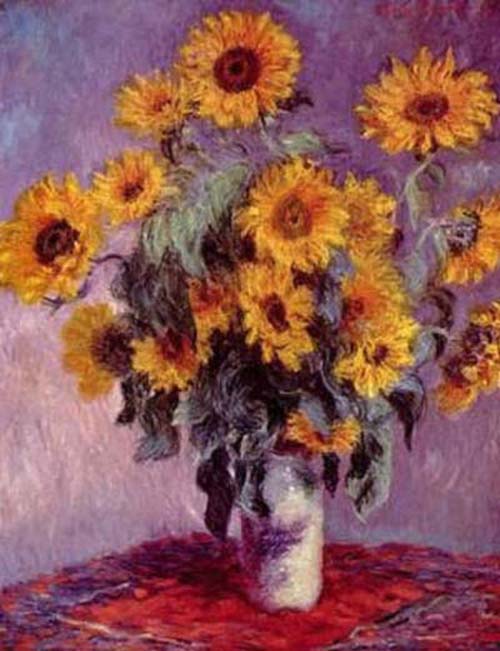 Vase of Sunflowers