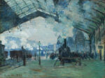 Arrival of the Normandy Train Gare Saint Lazare Station 1877