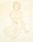 Seated Female Nude c Just Wall Decor Seated Female Nude c 1917