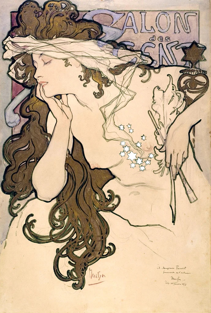 Maquette de l'Affiche du Salon des Cents de 1896
