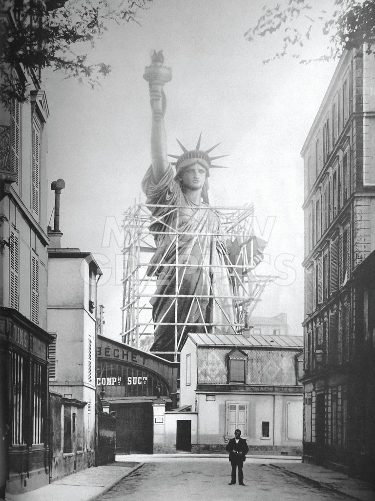 Statue of Liberty in Paris, 1886