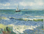 The Sea At Les SaintesMariesdelaMer 1888 1 Just Wall Decor The Sea At Les Saintes Maries de la Mer 1888