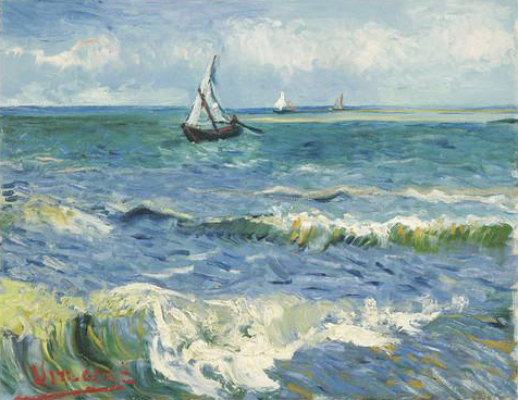 The Sea At Les Saintes-Maries-de-la-Mer, 1888