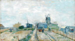 Montmartre Windmills and Allotments 1887 1 Just Wall Decor Montmartre Windmills and Allotments 1887