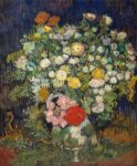 Bouquet of Flowers In a Vase 1890 1  Just Wall Decor Bouquet of Flowers In a Vase 1890