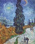 Country Road in Provence by Night c 1890