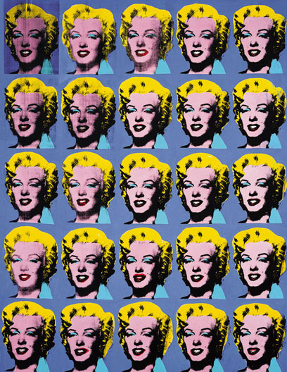 Twenty-five Colored Marilyns, 1962