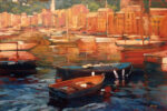 Anchored Boats   Portofino