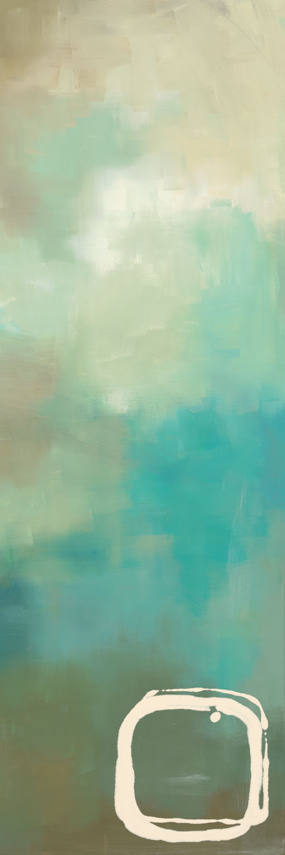 Retro In Aqua and Khaki I
