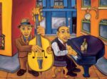 Jazz Cat Alley II 1  Just Wall Decor Jazz Cat Alley II