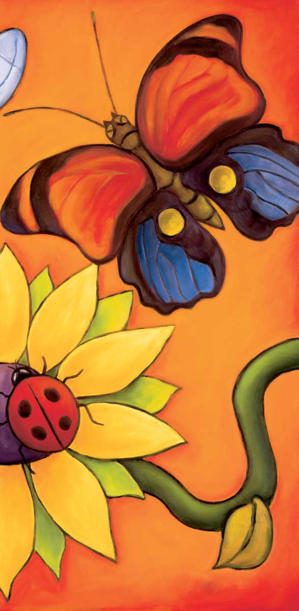 Butterfly and Ladybug