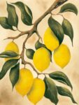 Italian Harvest  Lemons 1  Just Wall Decor Italian Harvest   Lemons