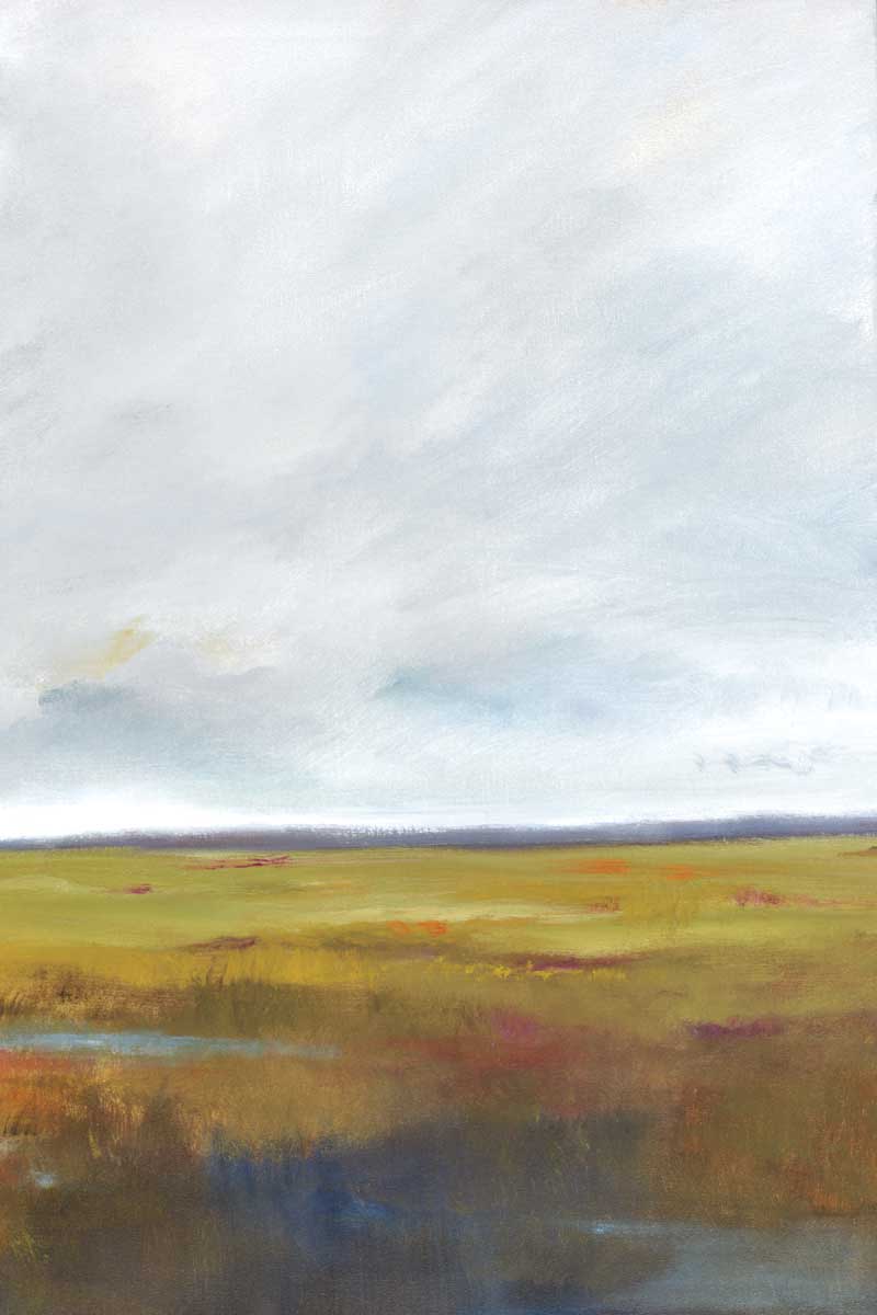 Sunset Over the Marsh III (right panel)