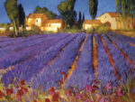 Late Afternoon Lavender Fields 1  Just Wall Decor Late Afternoon Lavender Fields