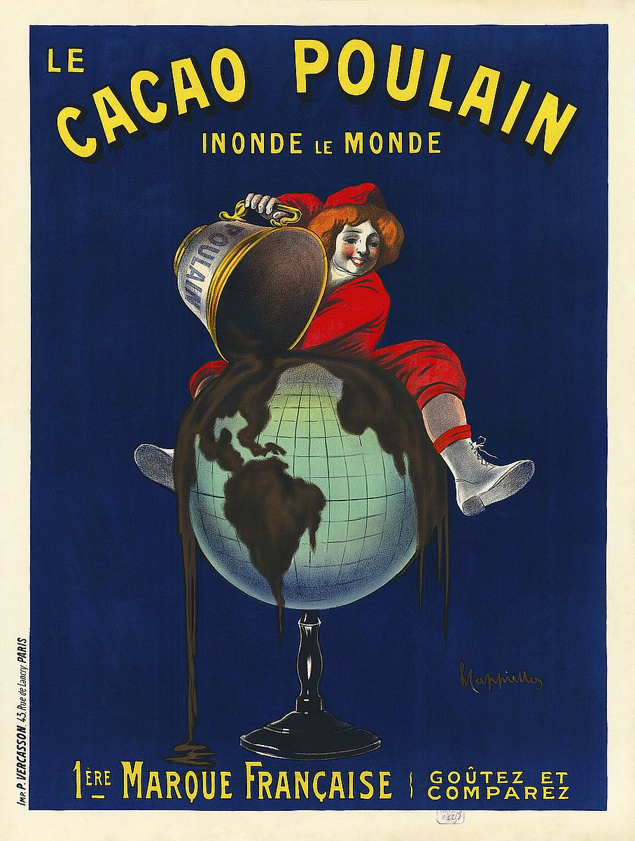 Le Cacao Poulain Inonde le Monde, 1911