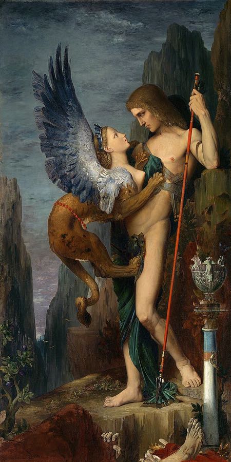 Oedipus and the Sphinx, 1864