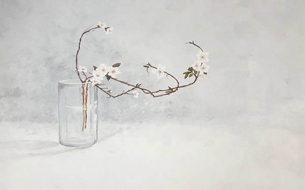 Vase with Dogwood