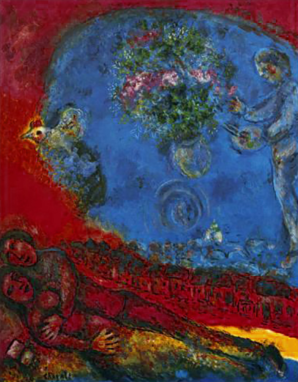 Coppia dInnamorati su Sfondo Rosso