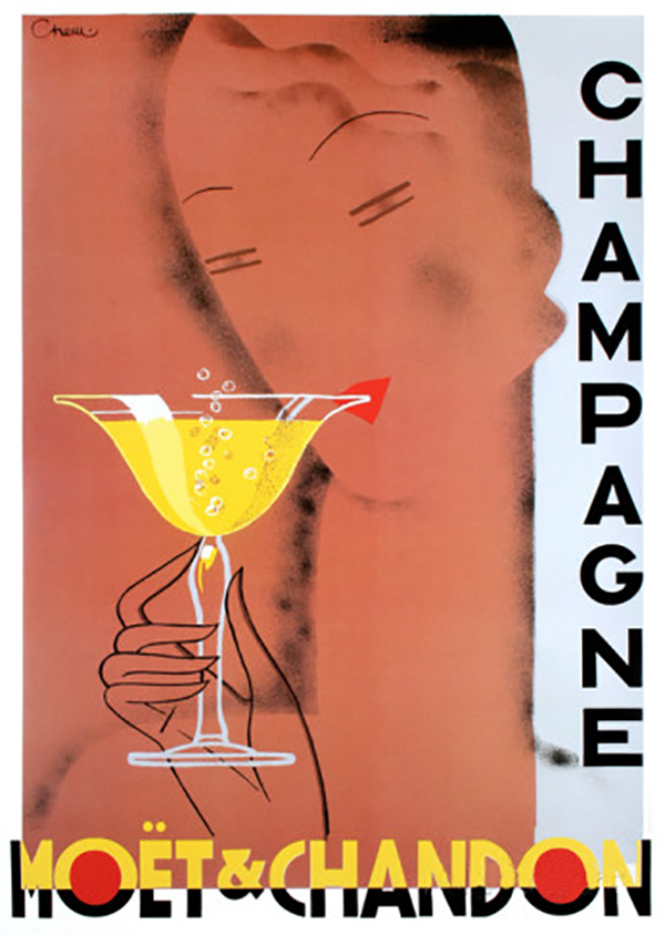 Moet Chandon Champagne serigraph 1 Just Wall Decor Moet Chandon Champagne serigraph