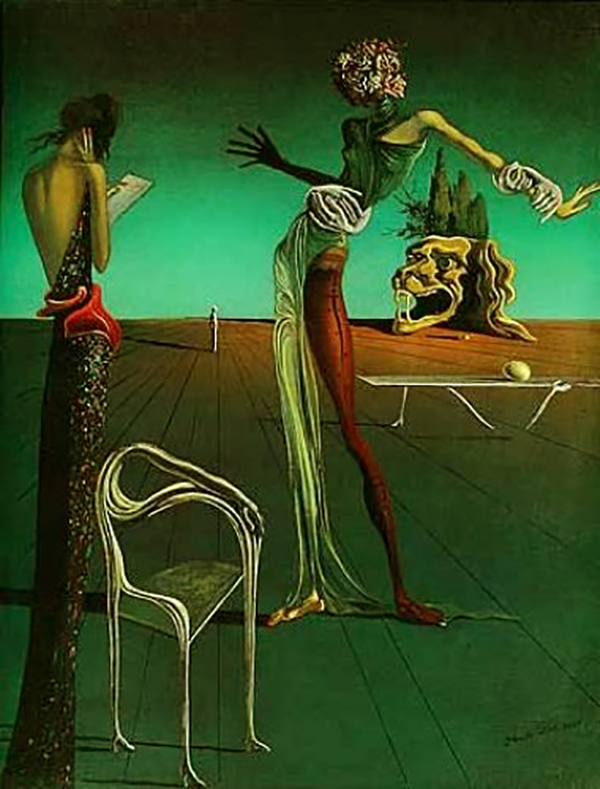 Femme a Tete de Roses