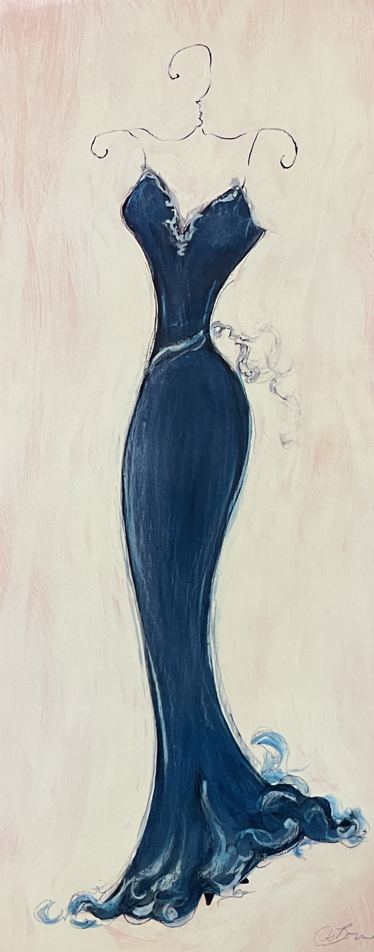 Blue Evening Gown
