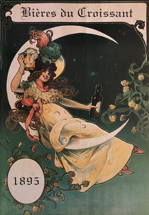 Bieres du Croissant 1895 1 Just Wall Decor Bieres du Croissant 1895