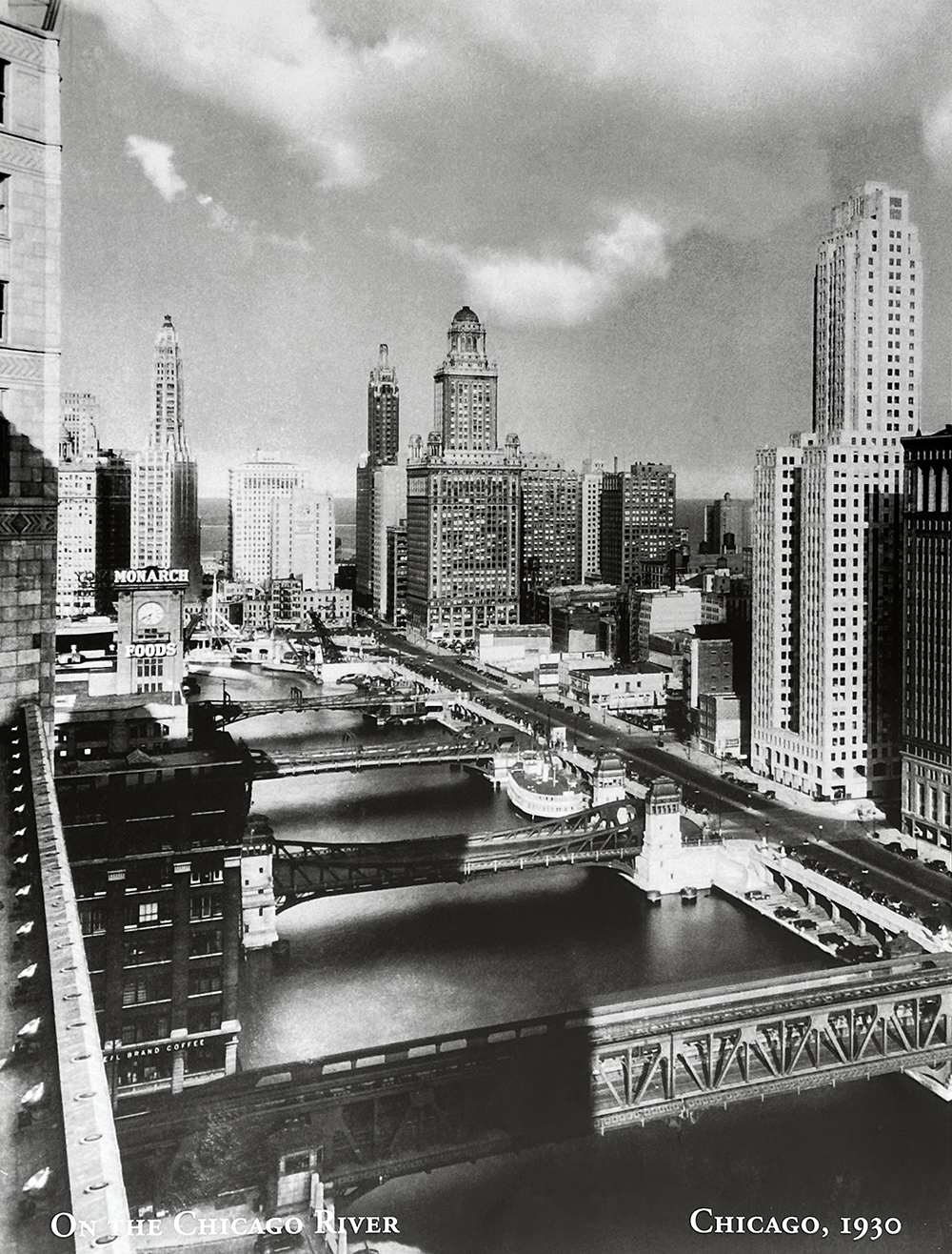 On the Chicago River 1929 1 Just Wall Decor On the Chicago River 1929