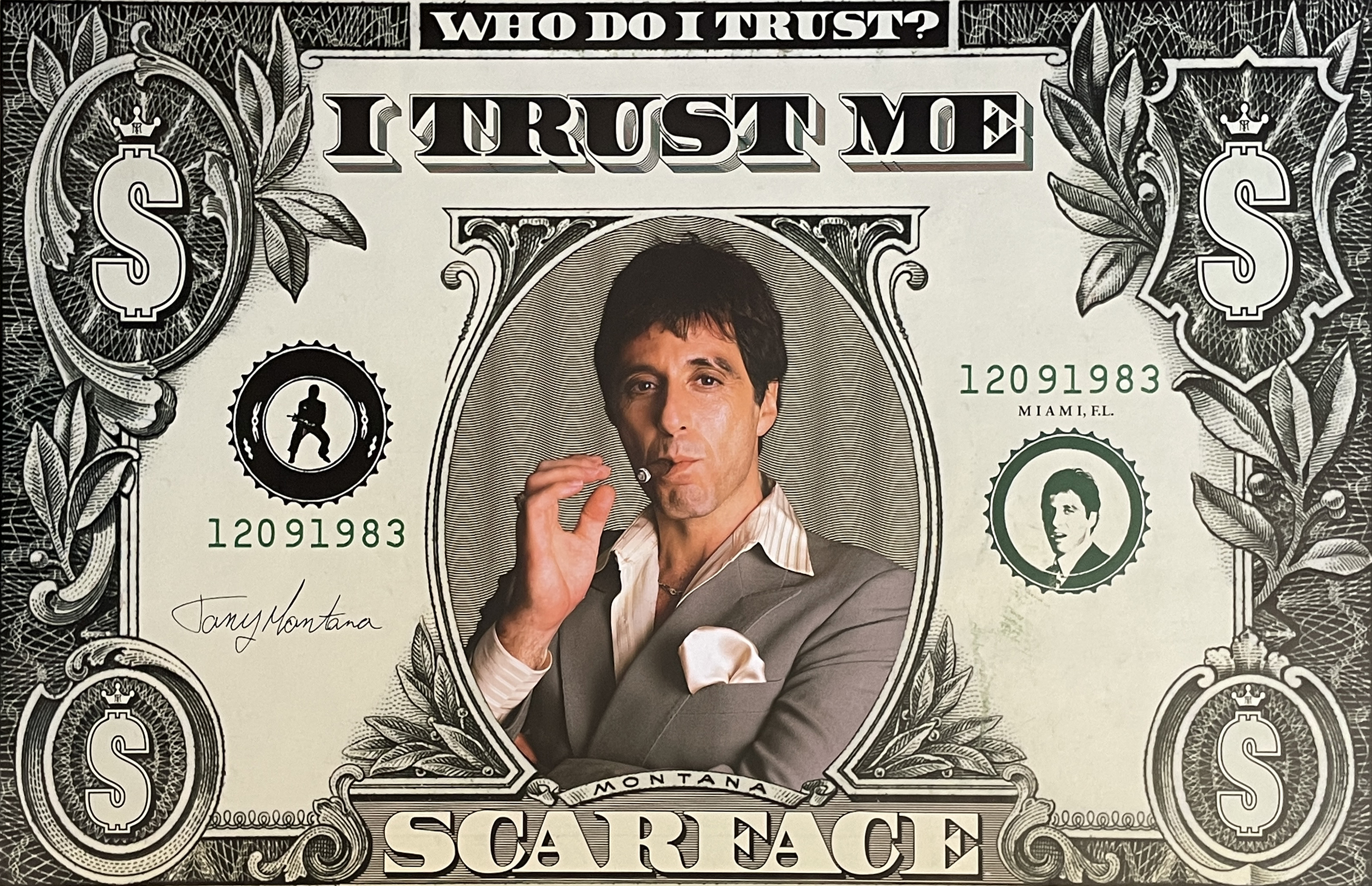 Scarface Montanas Money 1 Just Wall Decor Scarface Montanas Money