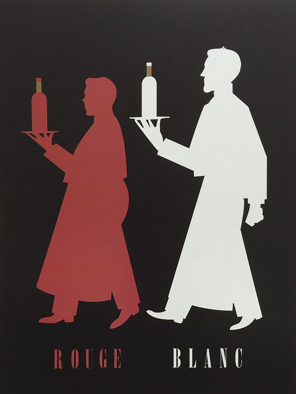 Rouge et Blanc 1 Just Wall Decor Rouge et Blanc