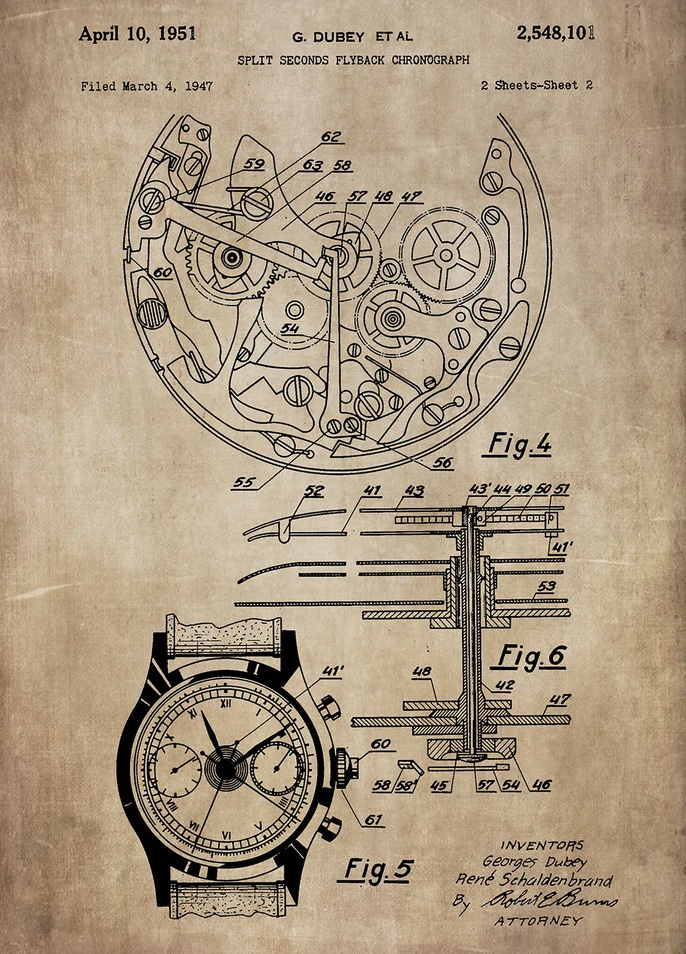 wristwatchpatent1951 Just Wall Decor